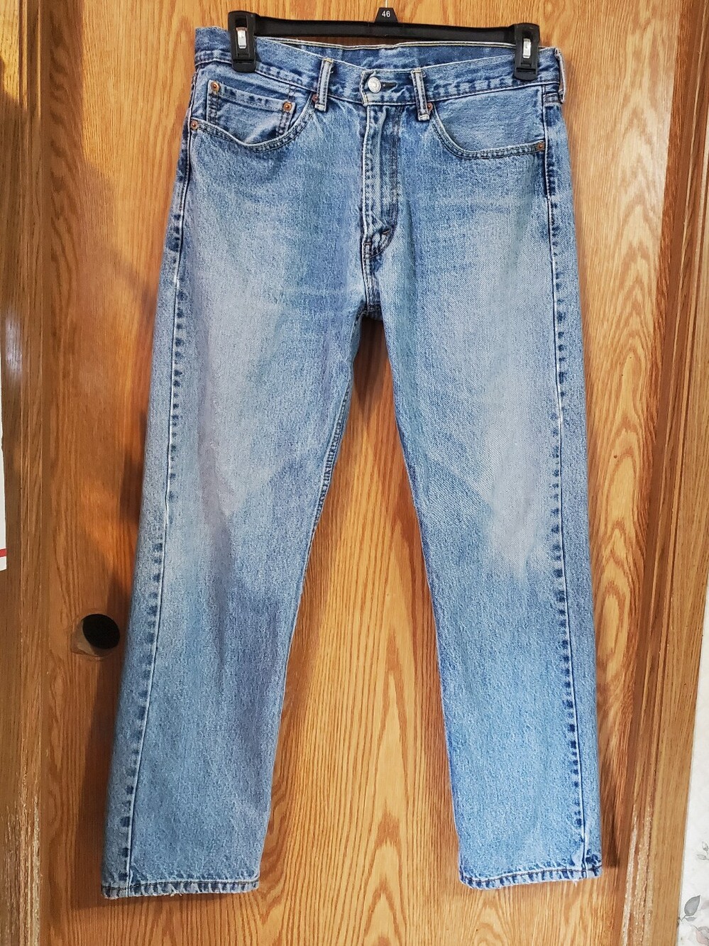 Levi's 505 Light Blue Straight Men's Jeans 34/32 100% Cotton